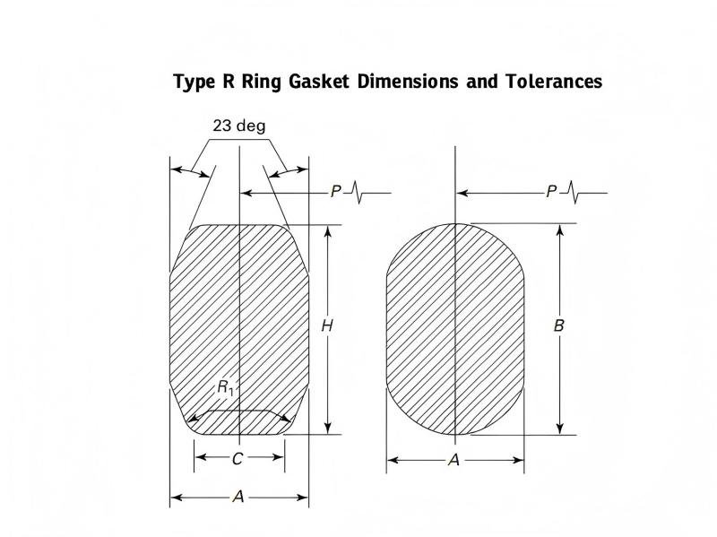 Type R Ring Gasket Dimensions and Tolerances